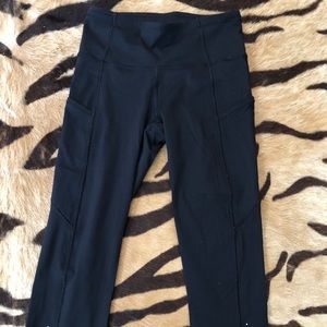 Lululemon Fast and Free Legging black, 3/4 length